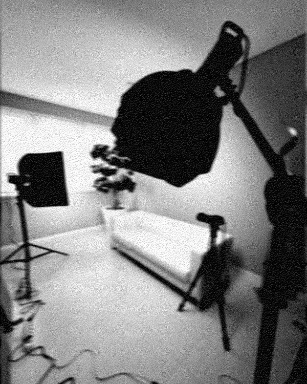 Set fotografico allestito in studio per un progetto Bold Media